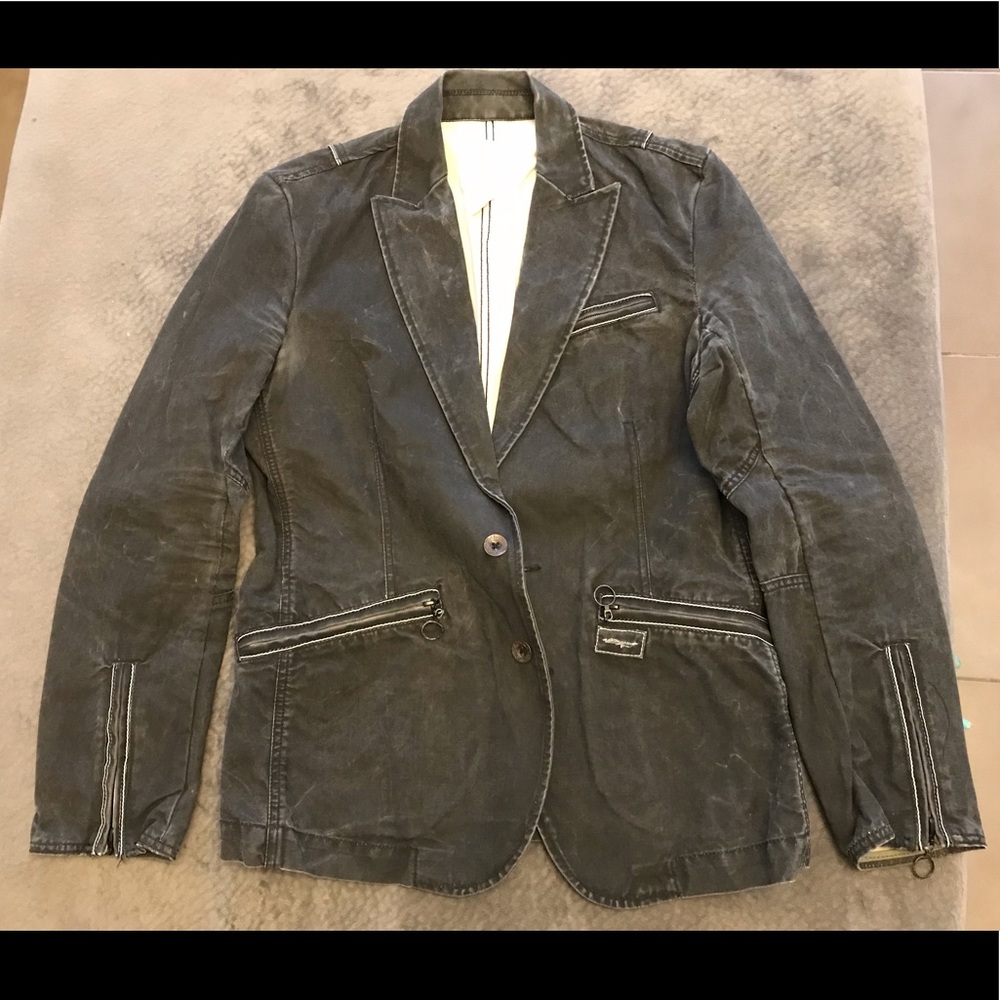 Guess dark denim blazer